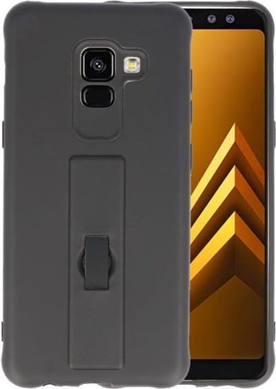 Zwart Carbon serie Zacht Case hoesje voor Samsung Galaxy A8 2018