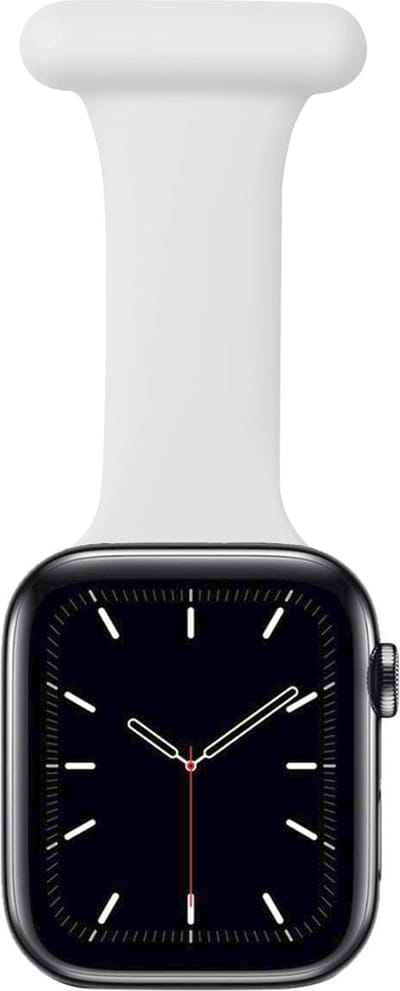 MY PROTECT - Verpleegkundige Zorg Bandje - Geschikt Voor Apple Watch Bandje - Series 1/2/3/4/5/6/7/8/9/10/SE/Ultra - 44mm - 45mm - 46mm - 49mm - Wit