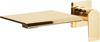 APONWAO - Wandgemonteerde mengkraan - Goud - Messing
