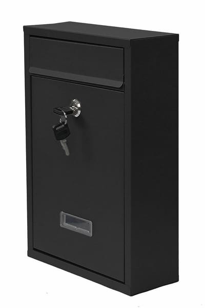 Awtools AW75031 - Brievenbus - Metaal - Zwart - Met Sleutel