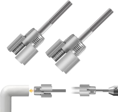 Professionele pijpdraad snijder set voor binnen- en buitendraad, geschikt voor PVC en waterleidingen, 1/2 inch en 3/4 inch