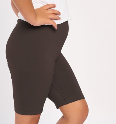 Merry Style MS-MS10-132-LE Meisjes Leggings - Sport - Vrijetijdsbroek - Kort – Viscose - Sporbroek - Yogabroek - Bruin - 110