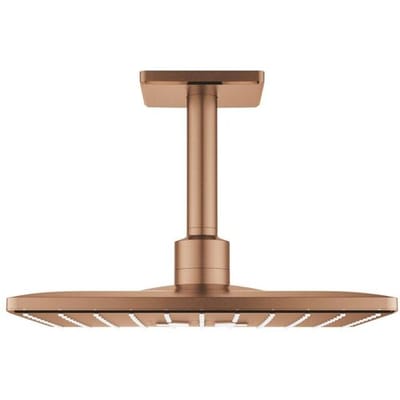 Grohe Rainshower SmartActive 310 Cube overhead shower set with 2 spray types and ceiling connection 26481DL0