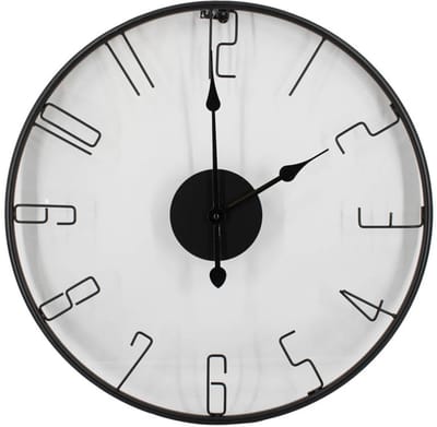 Wandklok rond transparant