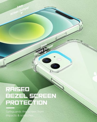 ShieldCase Shock case geschikt voor Apple iPhone 12 Mini - 5.4 inch - schokbestendige case met Extra stevige randen - siliconen materiaal - transparant