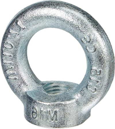 Vrouwelijke Hefring - Staalkabel Oog - Lasten Verplaatsen - Hoge Sterkte Staal - M16 700kg - Grijs
