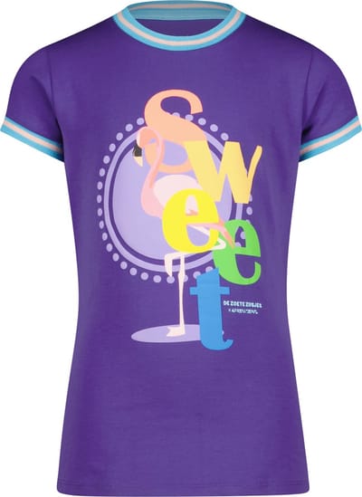 4PRESIDENT T-shirt meisjes - Deep blue - Maat 92 - Meiden shirt