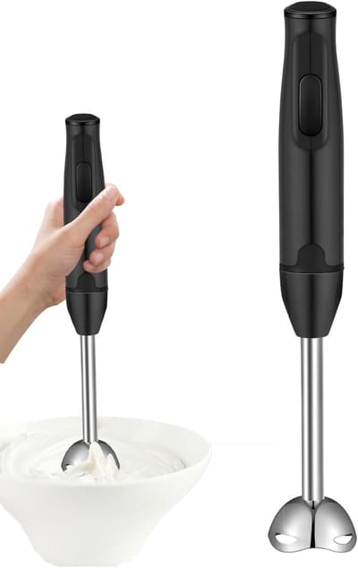 Elektrische Handmixer - Keukenmixer Staafmixer - Snel Ingrediënten Mixen - Krachtige 400 Watt Motor - 38 x 63 cm
