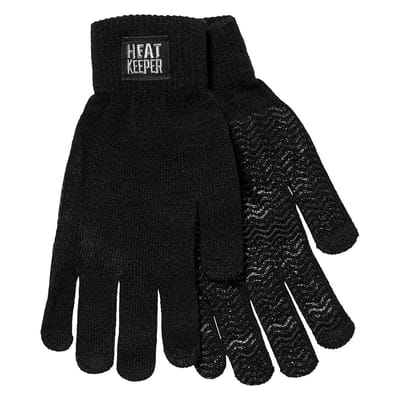 Heatkeeper - Gebreide sporthandschoenen heren - Zwart - S/M - 1-Paar - Gebreide handschoenen heren