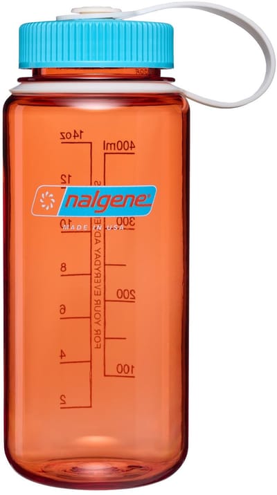 Nalgene - Wide-Mouth Bottle - drinkfles - waterfles - 500ml - Flame w/Blue Atoll Sustain NIEUW!