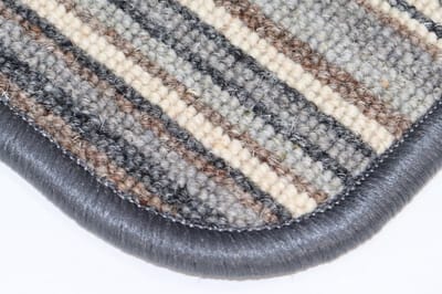 PRIMA - Gestreept - wollen - Vloerkleed - Mat - Baukje - grijs - ecru - bruin - 70x90cm