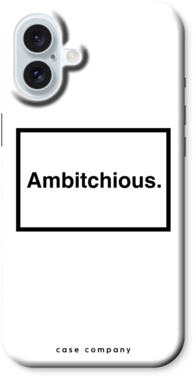 Case Company® - Hoesje geschikt voor iPhone 16 Plus hoesje - Ambitchious - Tough Case - Maximale Bescherming alle Kanten en Schermrand