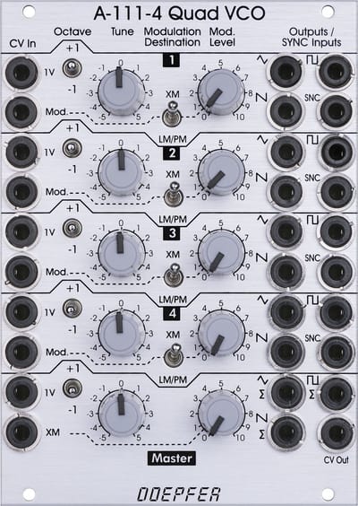 Doepfer A-111-4 Quad Precision VCO - Oscillator modular synthesizer