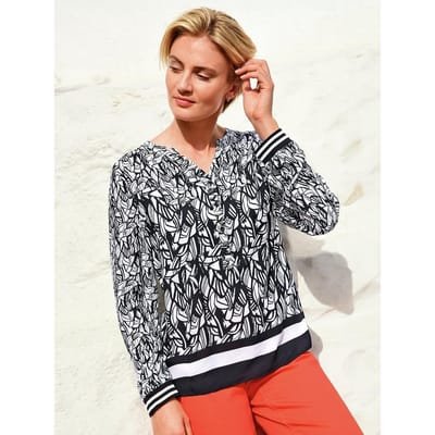 Blouse Van Peter Hahn zwart