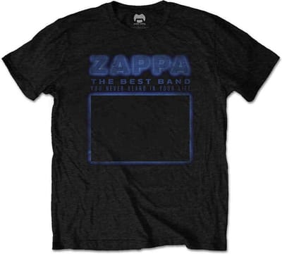 Frank Zappa - Never Heard Heren T-shirt - S - Zwart