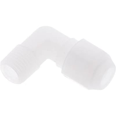 6x8mm & R1/4'' PP Elleboog Slangfitting met Mannelijke Schroefdraad 10bar/145psi [2 stuks]