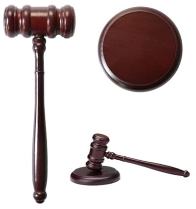 Houten tafelhamerset met basis - Voor officiële bijeenkomsten en presentaties