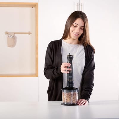 Staafmixer 800 watt zwart - krachtig en efficiënt