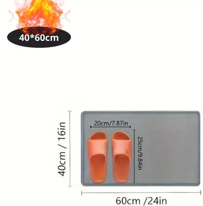 Nivard Badmat - Douchemat - Antislip - Wc Mat - Toiletmat - Badkamermat - Grijs - 40x60