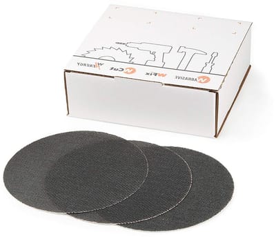 Slijpschijven 225 mm - Schuurrooster Klittenband - Gladmaken Plafonds - Duurzaam Siliciumcarbide - 100 stuks - Grijs
