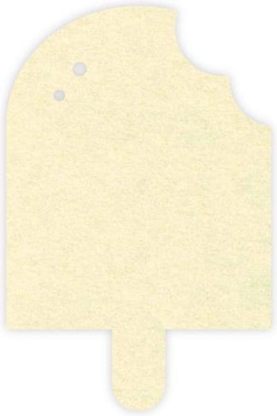 IJs vilt onderzetter - Creme - 6 stuks – 100 x 75 mm – IJs vorm - Glas onderzetter - Cadeau - Woondecoratie - Woonkamer - Tafelbescherming - Onderzetters Voor Glazen - Keukenbenodigdheden - Woonaccessoires - Tafelaccessoires