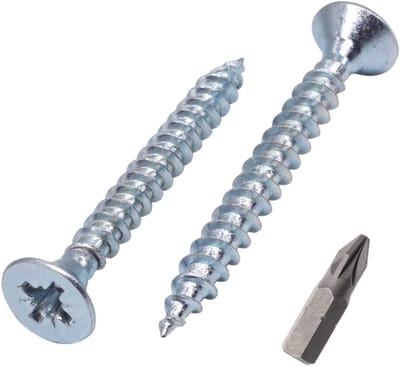 650x Houtschroeven Verzinkt Staal 4.5x40mm Pozidriv PZ - Spaanplaatschroeven