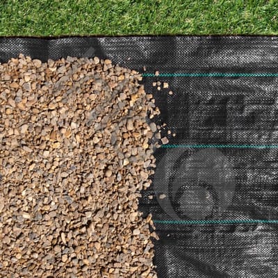 Onkruidmembraan Grondstof - Tuin Bodemdoek - Onkruid Vrij Houden - Heavy Duty Constructie - 10 meter lang - Zwart