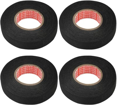 Isolatietape 19 mm x 12 m - Hittebestendig textiel - Zelfklevend voor kabelboom montage - SnelShoppen