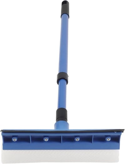 Telescopische Glaswisser - Schoonmaakwisser Raamwisser - Ramen Zemen - 2-in-1 Schuimborstel - 50-75 cm - Blauw Groen