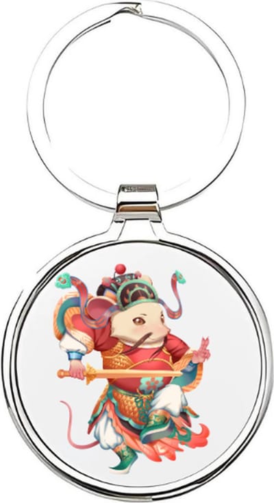 Akyol - Muizen Sleutelhanger - muis - dierenliefhebbers - knaagdier - huisdier - rat - hamster - bruine muis - dieren sleutelhanger - cadeau voor dierenliefhebbers - mouse - knaagdieren - 4 x 7,5 CM