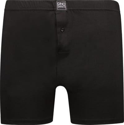 Gino Santi Klassieke zwarte boxershort 100% katoen Maat M