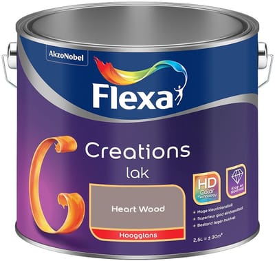 Flexa - Creations Lak Hoogglans - Heart Wood - Mengverf - 2,5 L