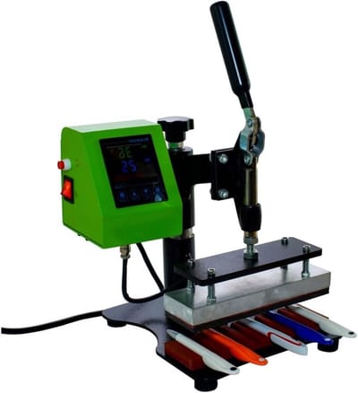 Shirtpersmachine - Hittepers machine - Pennen Personaliseren - 10 pennen tegelijk - 10x8 cm groeven - One Color