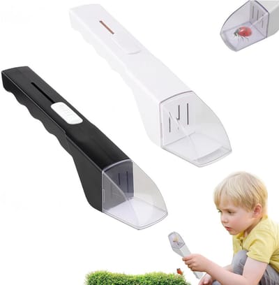 Insectenvanger - 2 stuks - Insecten Speelgoed - Adventure Kids Outdoor - Insecten Explorer - Spinnenvanger - Vliegenvanger - Insectenkijker - Educatief speelgoed - Diervriendelijke - Insectenpotje - insect catcher - Natuur - Insectendoos - Wit, Zwart