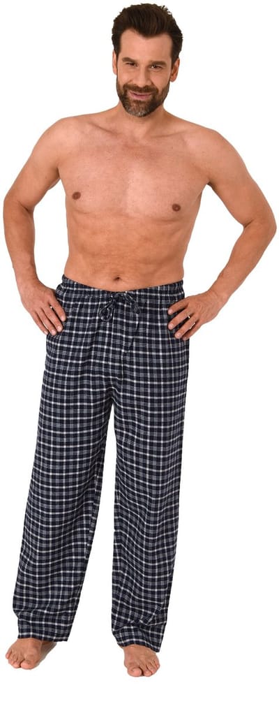 Flanellen pyjamabroek voor heren, geruit katoen - ideaal om te relaxen - 222 122 15 851