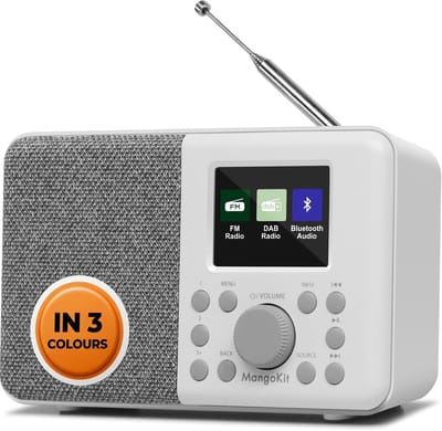 Draagbare Radio - Digitale Ontvanger - Muziek Luisteren - Bluetooth Connectie - 2.4 Inch Kleurenscherm - Zwart