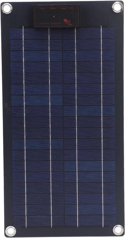 Zonnepaneeloplader - Draagbare Stroom - Kamperen Wandelen - Lichtgewicht Ontwerp - 10W Vermogen - Zwart