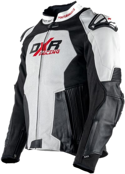 MOTOBLOUZ Motorjas ORCUS Mannen| Middenseizoen|Wit M CE-gekeurd