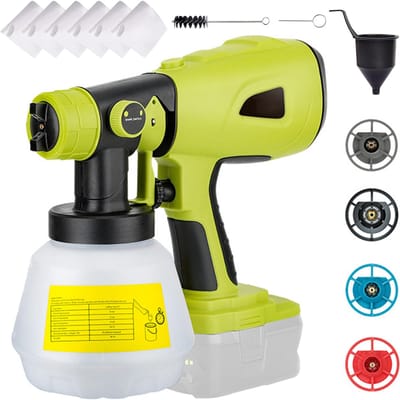 Pulvérisateur de peinture sans fil de remplacement pour DEWALT, batterie RYOBI 20V Max, peinture électrique portative vert