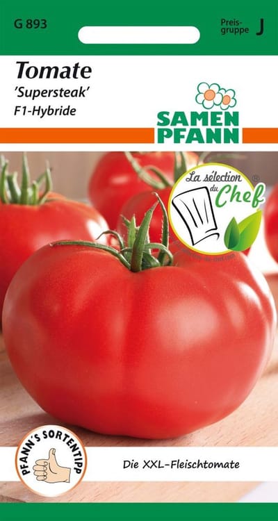 Tomaat, Supersteak F1 (XXL tomaat) - Groentezaden, tomatenzaden