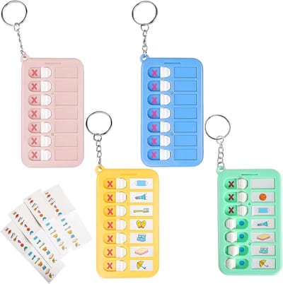Famanu - Checklist borden set van 4 – Herbruikbare takenplanner voor ADHD en dementie – To do lijst voor gezin en school