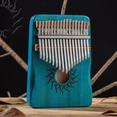 Hluru Kalimba 21 Toetsen Muziekinstrument Volledige Houten Esdoorn Kalimba 17 Toetsen met Geluidsgat Mbira Voor Beginner 17 keys