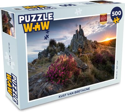 Puzzel Kust van Bretagne - Legpuzzel - Puzzel 500 stukjes