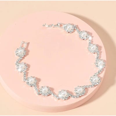 Niche Design Accessoires Parellegering Volledig Diamant Creatieve Ketting Kristal Rond Eenvoudige Armband