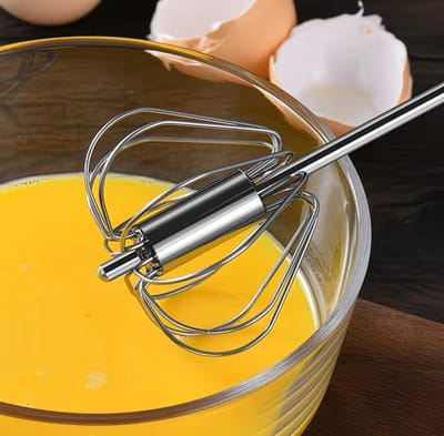 Draadloze handmixer - Zonder stroom - Metalen garde - Draagbaar - Compact - Krachtig