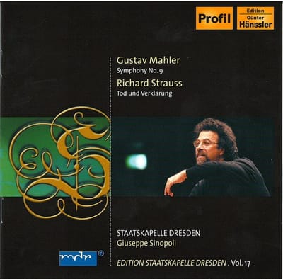 Staatskapelle Dresden, Giuseppe Sinopoli - Malher: Symphony No.9 | Strauss: Tod Und Verklärung (2 CD)
