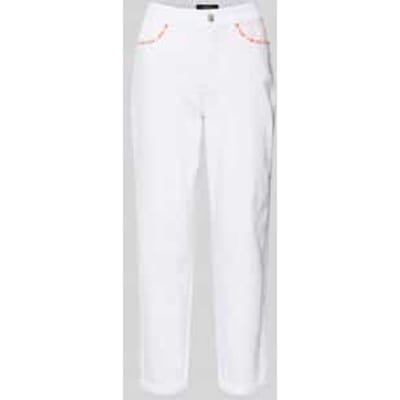 Relaxed fit jeans met stitchings
