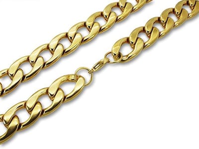 Amanto Ketting Basjan - 316L Staal - Cuban Schakel - 15mm - 62cm