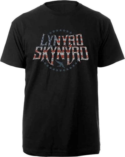Lynyrd Skynyrd - Stars & Stripes Heren T-shirt - S - Zwart