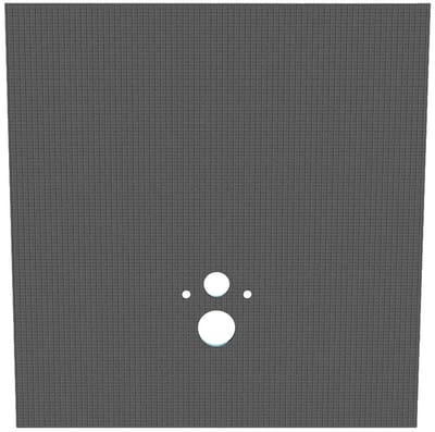 XPS - QBOARD WC-Bouwplaat - ACHTER WANDPLAAT HANG TOILET - INBOUWRESERVOIR - WATERDICHT - 1200X1300X20MM - GRIJS